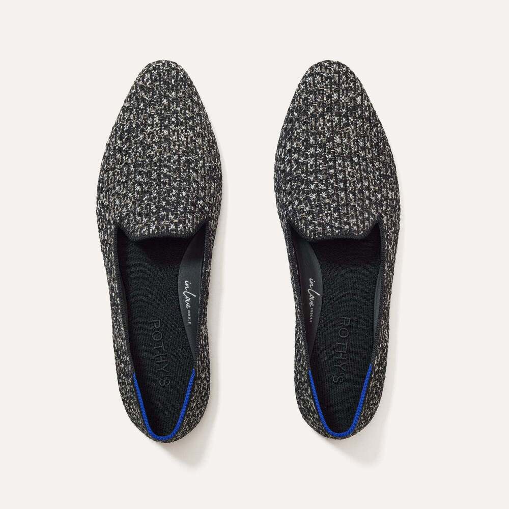 NWT Rothy's The Almond Loafer - Dusk Tweed Size 6